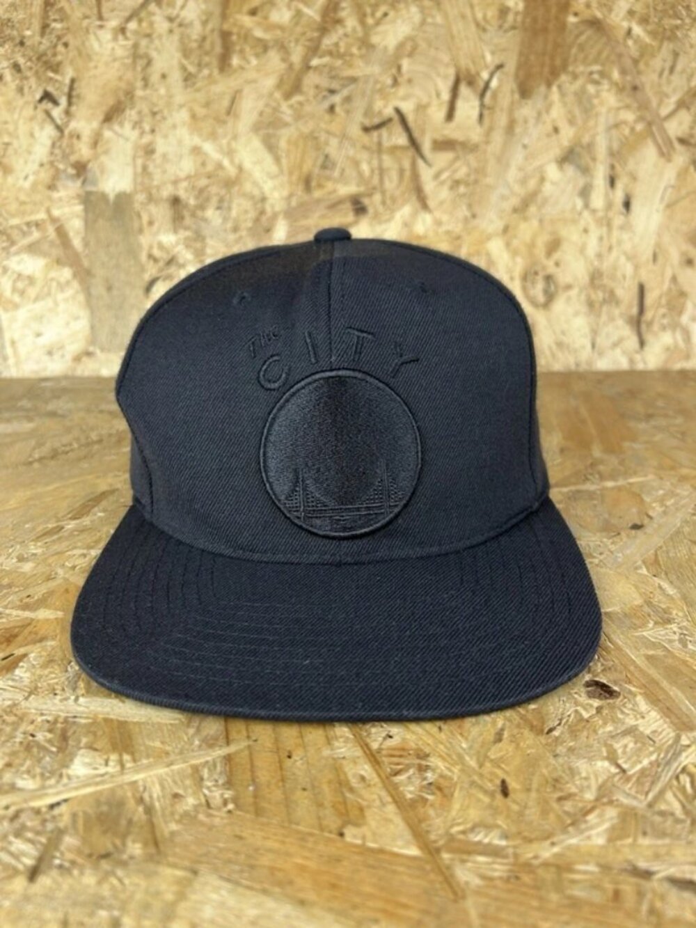 Mitchell & Ness Golden State Warriors Hat Cap Snapback The City Black Out HWC